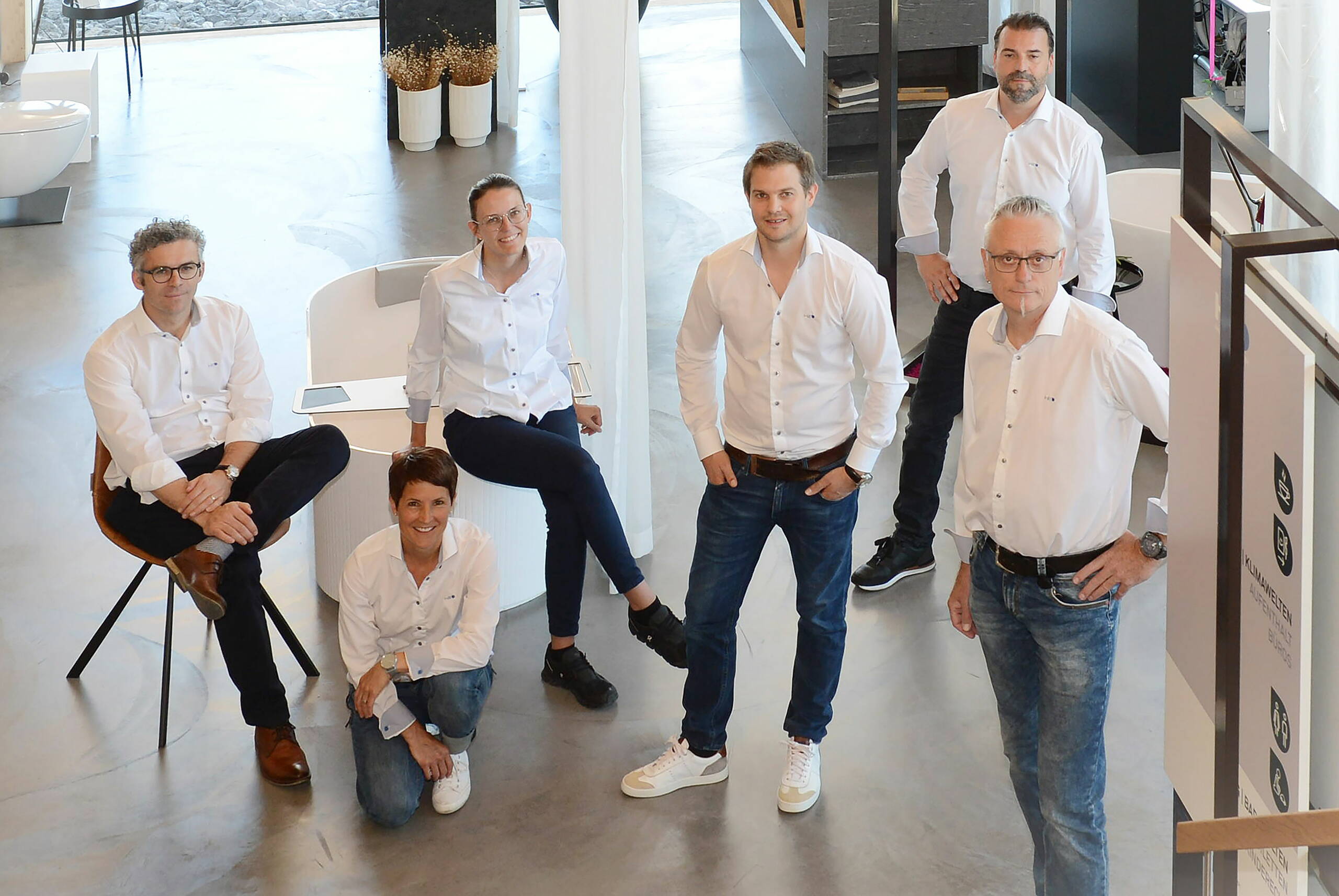 Teamfoto des Vorstands der Frima Haustechnik Eugster AG.