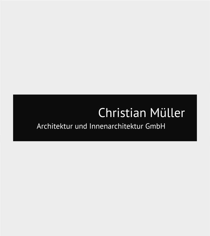 Logo der Firma Christian Müller Architektur und Innenarchitektur GmbH.